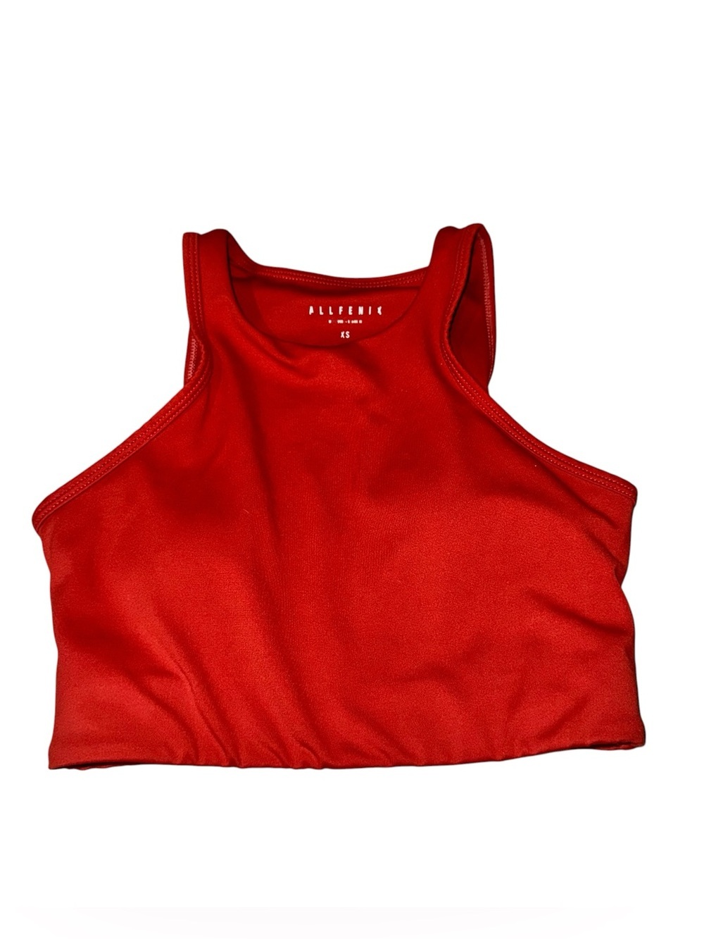 Allfenix Women's Size XS Sports Bra Removable Pads Burned Orange Stretchy
